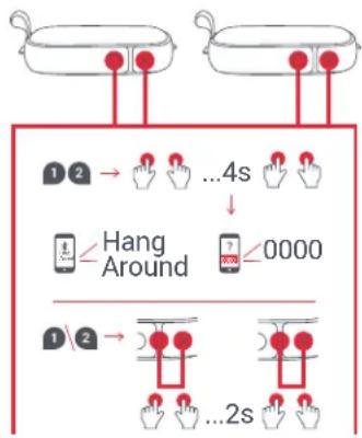 JAM Hang Around HXP505 - D - FONCTION DES BOUTONS - 1