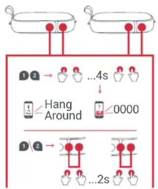 JAM Hang Around HXP505 - D - KNAPPFUNKTION - 1