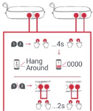 JAM Hang Around HXP505 - D – ФУНКЦИИ КНОПОК - 2