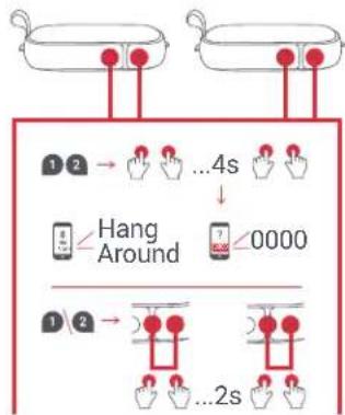 JAM Hang Around HXP505 - D — 按鍵功能 - 1