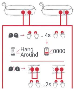 JAM Hang Around HXP505 - D - FUNCTIILE BUTOANELOR - 2