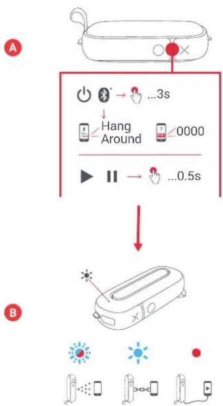 JAM Hang Around HXP505 - B - CONNESSIONE A UN DISPOSITIVO - 1