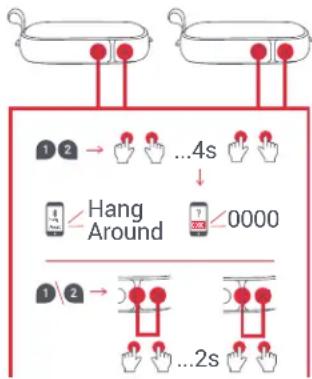 JAM Hang Around HXP505 - D - KNAPPEFUNKSJON - 1
