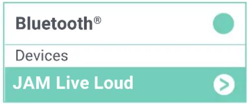 Bluetooth® Devices JAM Live Loud
