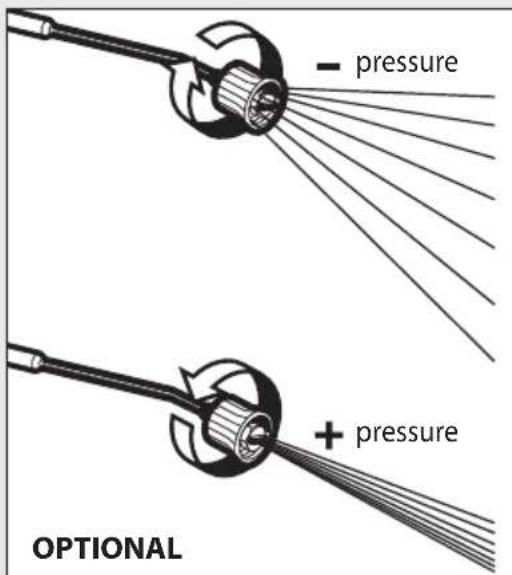 - pressure + pressure OPTIONAL