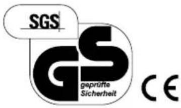 SGS GS geprüfte Sicherheit CE