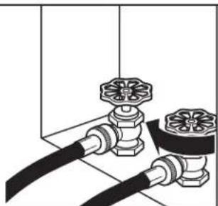 WHIRLPOOL WGD4950HW - Turn cold water off, remove and replace rubber washer - 1