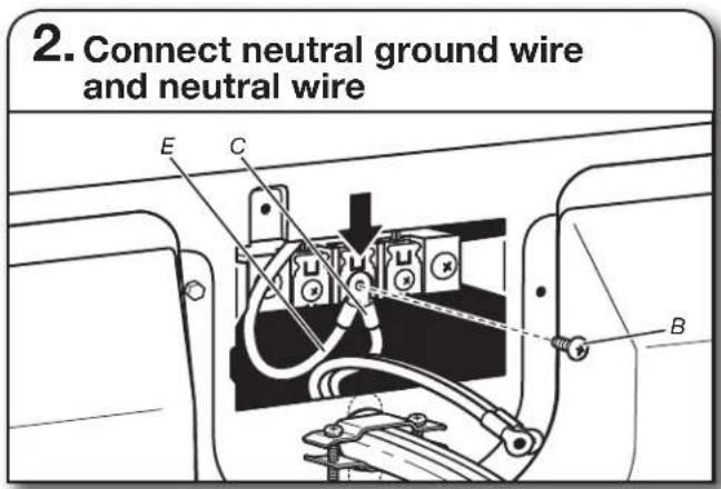 WHIRLPOOL WGD4950HW - Prepare to connect neutral ground wire and neutral wire - 2