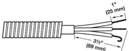 WHIRLPOOL WGD4950HW - Prepare your 3-wire cable for direct connection - 1