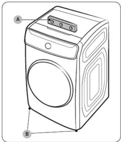 SAMSUNG DVG60A9900V - STEP 5 Level the dryer - 1