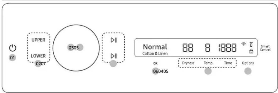 SAMSUNG DVG60A9900V - Utilisation d'un cycle - 1