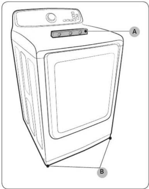 SAMSUNG DVG41A3000W - PASO 4 Nivele la secadora - 1