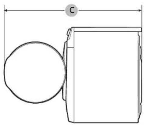 SAMSUNG DVE45B6300W - Installation requirements - 2