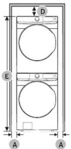 SAMSUNG DVE45B6300W - Requisitos de instalación - 5