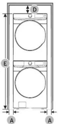 SAMSUNG DVE45B6300W - Installation requirements - 5
