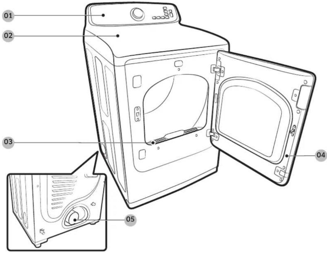 SAMSUNG DVE45T3400V - Componentes - 1