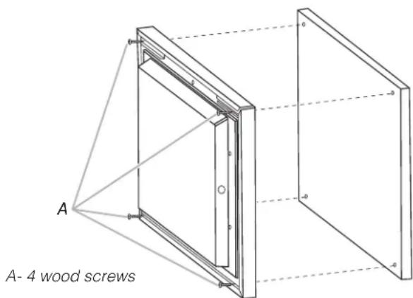SAMSUNG DVE55A7700V - Attach the overlay panel: - 1