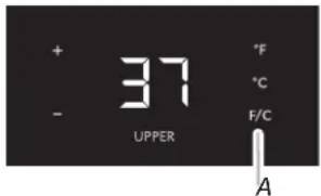 SAMSUNG DVE55A7700V - Viewing Celsius temperatures: - 1