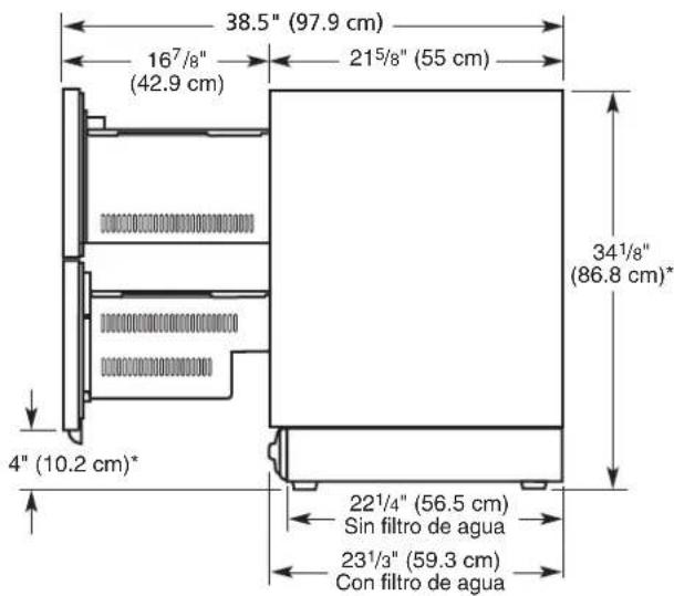 SAMSUNG DVE55A7700V - Altura del cajón: - 4