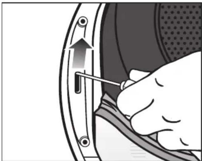 MIELE TXD 160 WP T1 - Inversion de la gâche de la porte - 2