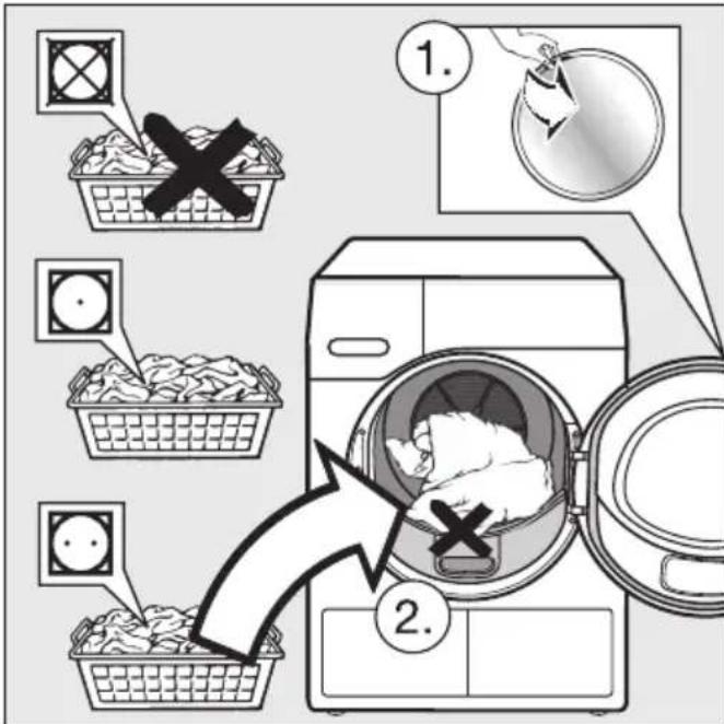MIELE TXD 160 WP T1 - Chargement du linge - 1