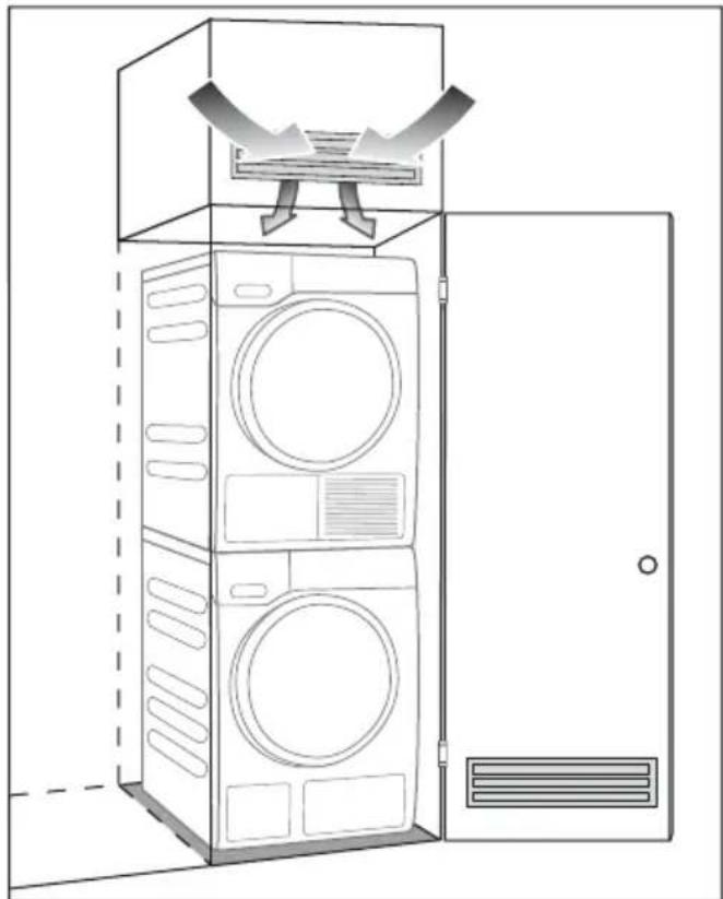 MIELE TXD 160 WP T1 - Distances minimales - 2