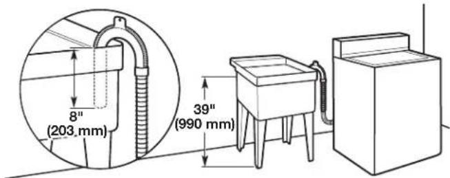 MAYTAG MAT20PRAWW - Système de vidange dans un évier de buanderie - 1