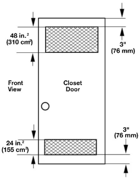 MAYTAG MDE20MNBYW - Recessed Area and Closet Installation Instructions - 1