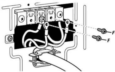MAYTAG MDE20MNBYW - Use for direct wire or power supply cord where local codes do not permit connecting cabinet-ground conductor to neutral wire. - 3