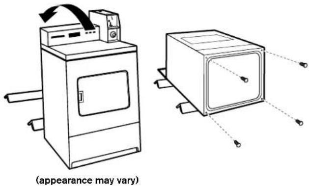 MAYTAG MDE20MNBYW - Prepare dryer for leveling legs - 1