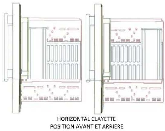 HORIZONTAL CLAYETTE POSITION AVANT ET ARRIERE