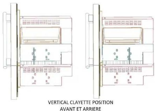VERTICAL CLAYETTE POSITION AVANT ET ARRIERE