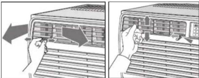 DANBY DAC250EB3WDB - ADJUSTING AIR FLOW - 1
