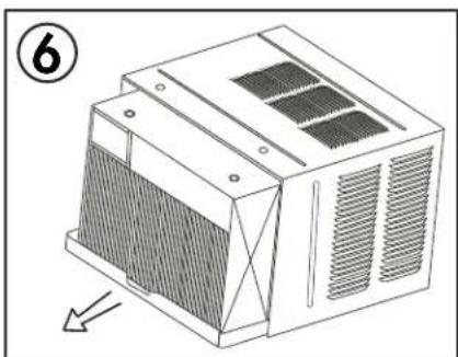 DANBY DAC250EB3WDB - Retrait du chassin de l'armoire - 6