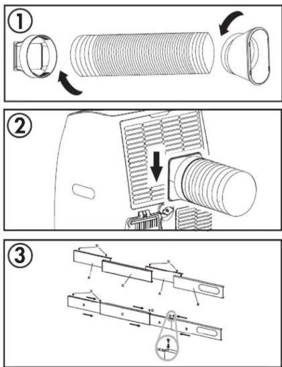 DANBY DPA100E5WDB6 - ASSEMBLAGE DU TROUSSE DE FENÊTRE - 1