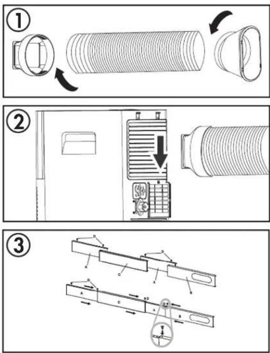 DANBY DPA050E2WDB6 - ASSEMBLAGE DU TROUSSE DE FENÊTRE - 1