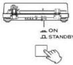 TEAC TN4Dse - Press the STANDBY/ON button on the back of the unit to turn it on. - 1