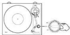 TEAC TN4Dse - Place a record on the platter. - 2