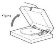 TEAC TN4Dse - Removing the dust cover - 1