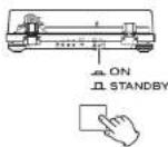 TEAC TN4Dse - Tryck på STANDBY/ON-knappen på bak- sidan av enheten för att sätta på den. - 1