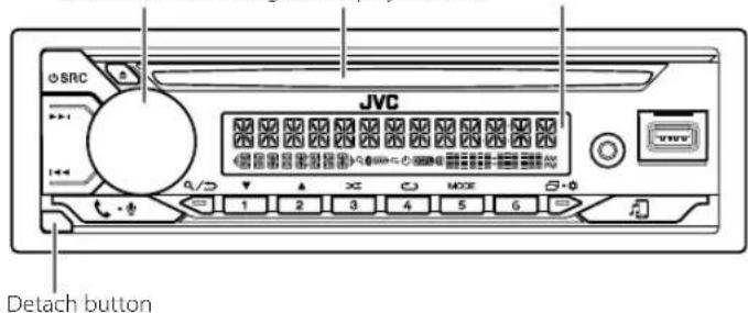 JVC KDTD72BT - Faceplate - 1