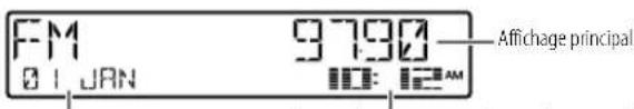 JVC KDTD72BT - Changez l'information sur l'affichage - 1