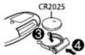 JVC KDTD72BT - Comment replacer la pile - 2