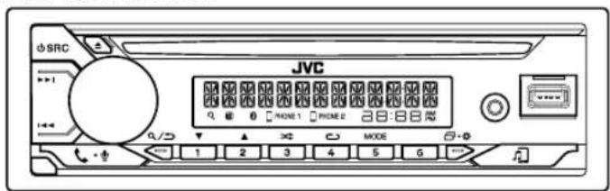 JVC KDT92MBS - Placa frontal - 2