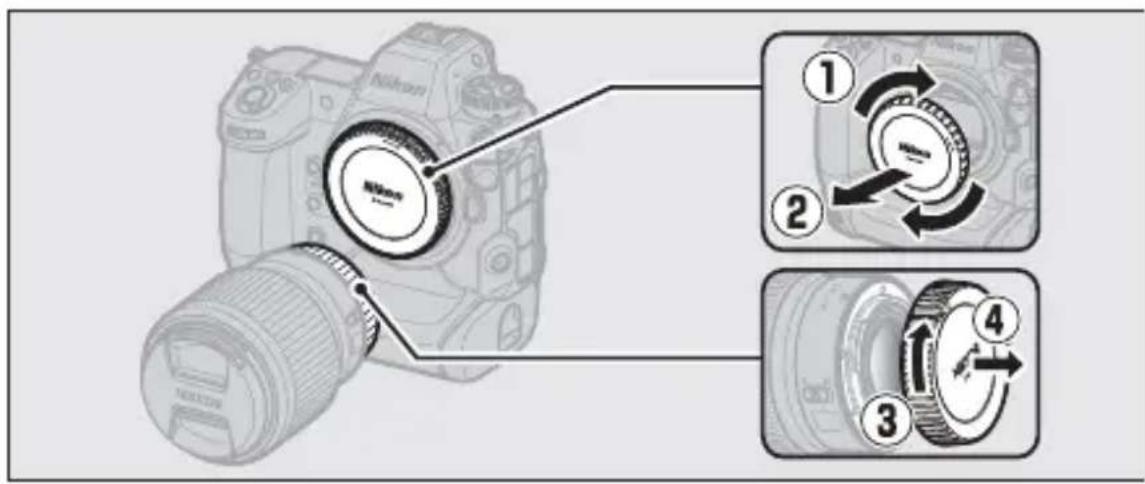NIKON Z 9 - Fixation d'un objectif - 1