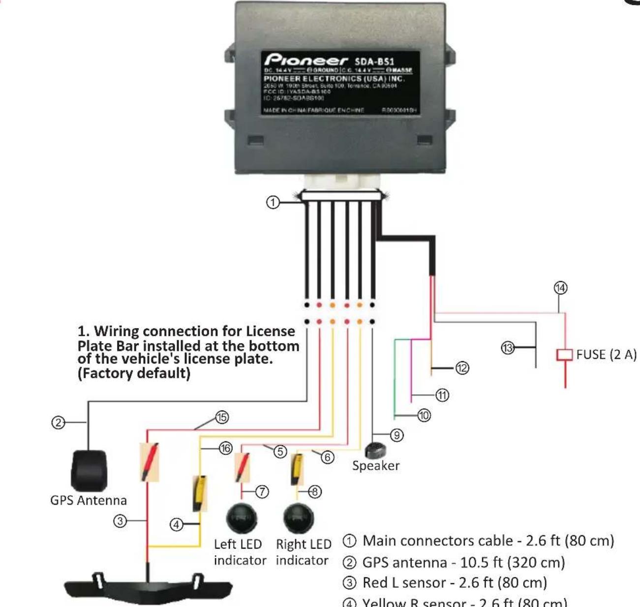 PIONEER SDABS1 - Wire Connection Diagra - 1