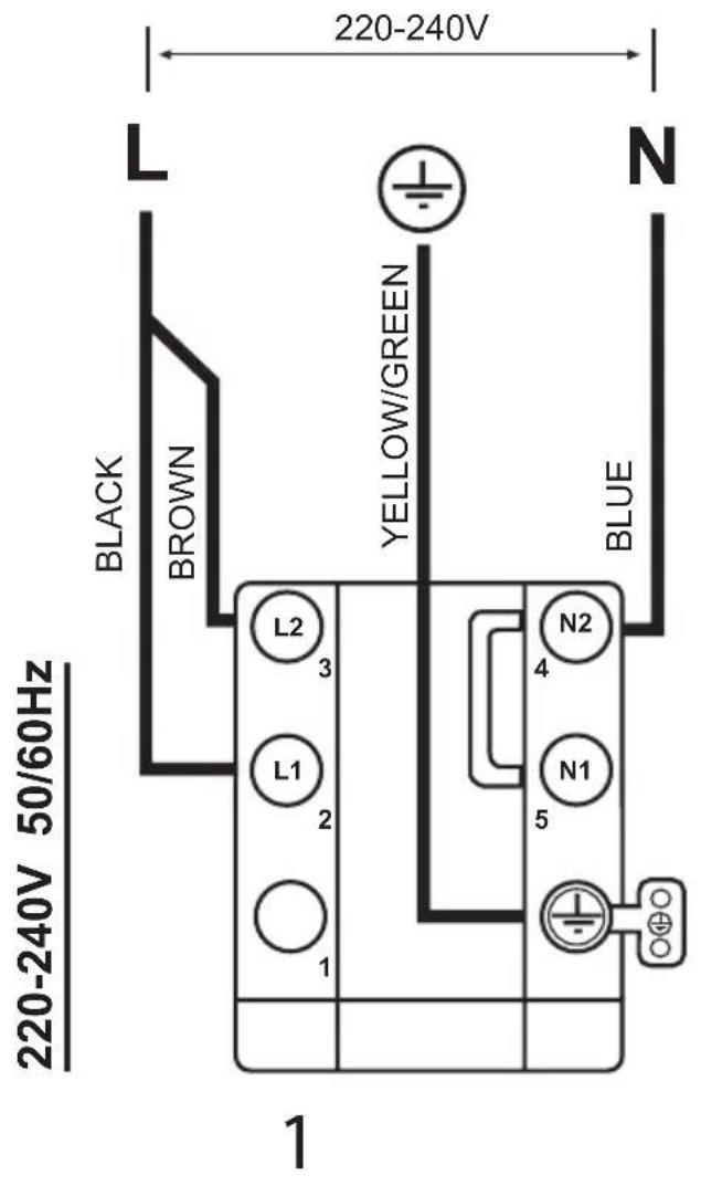 BLAUPUNKT 5IX94290 - Electrical connection diagram - 1