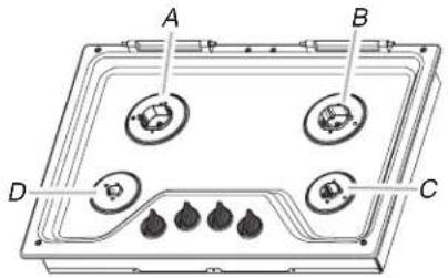 WHIRLPOOL WCG55US0HW - Assemblage des brûleurs - 1