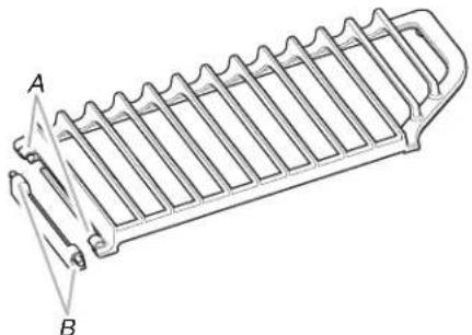 WHIRLPOOL WCG55US0HW - EZ-2-Lift™ Hinged Cast Iron Grates - 2