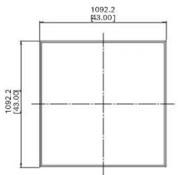 ELECTRO-VOICE MTS4153 - Dimensions standard du MTS-4153-43 - 3